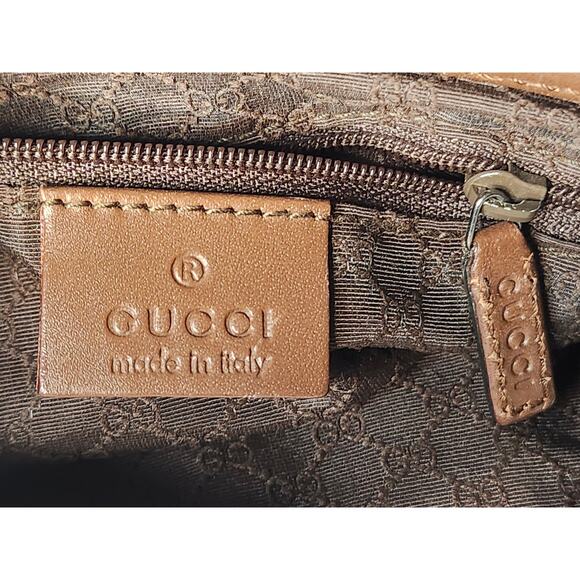 Gucci Jackie Shoulder Bag in Beige with Brown Vintage Small Adjustable Strap - Picture 13 of 16
